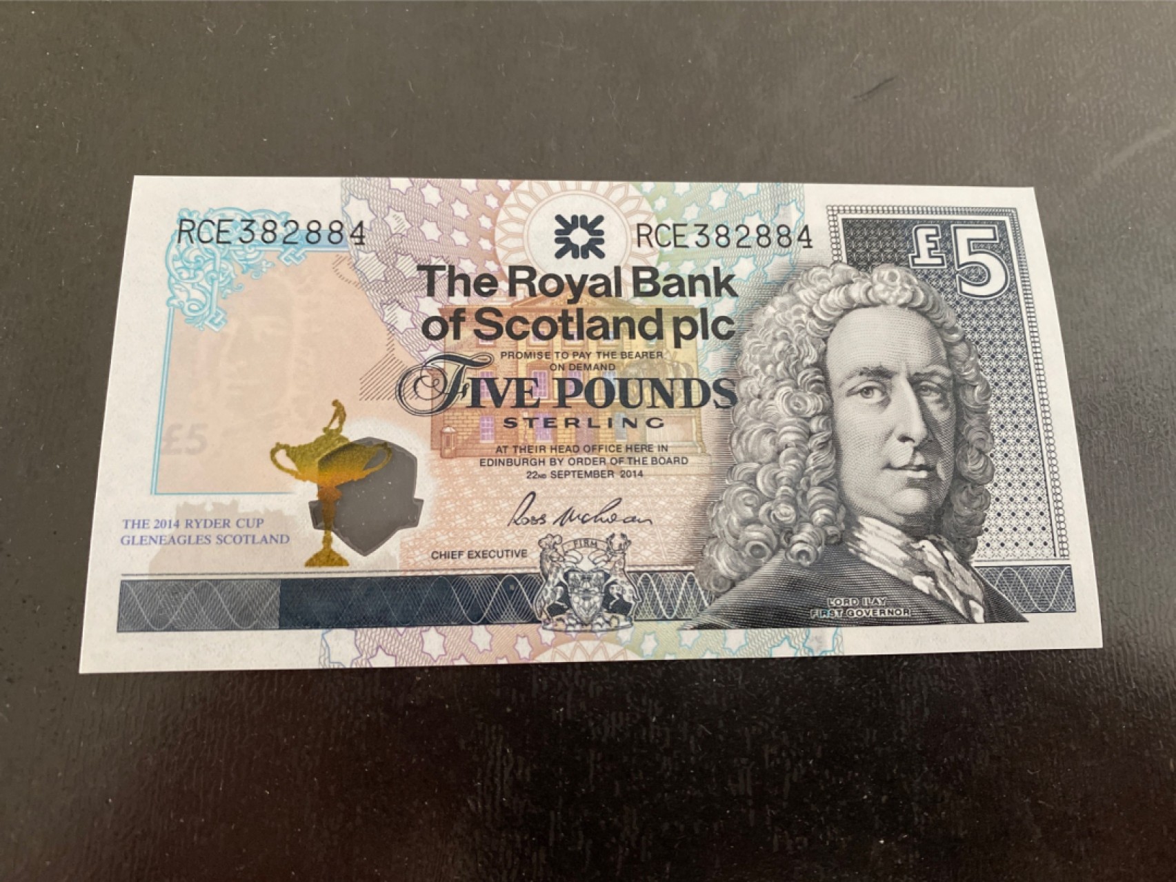 收藏联盟164期拍卖 综合场今晚七点开拍 漏还很多等您来 苏格兰皇家银行5镑 半塑料纪念钞 全新
