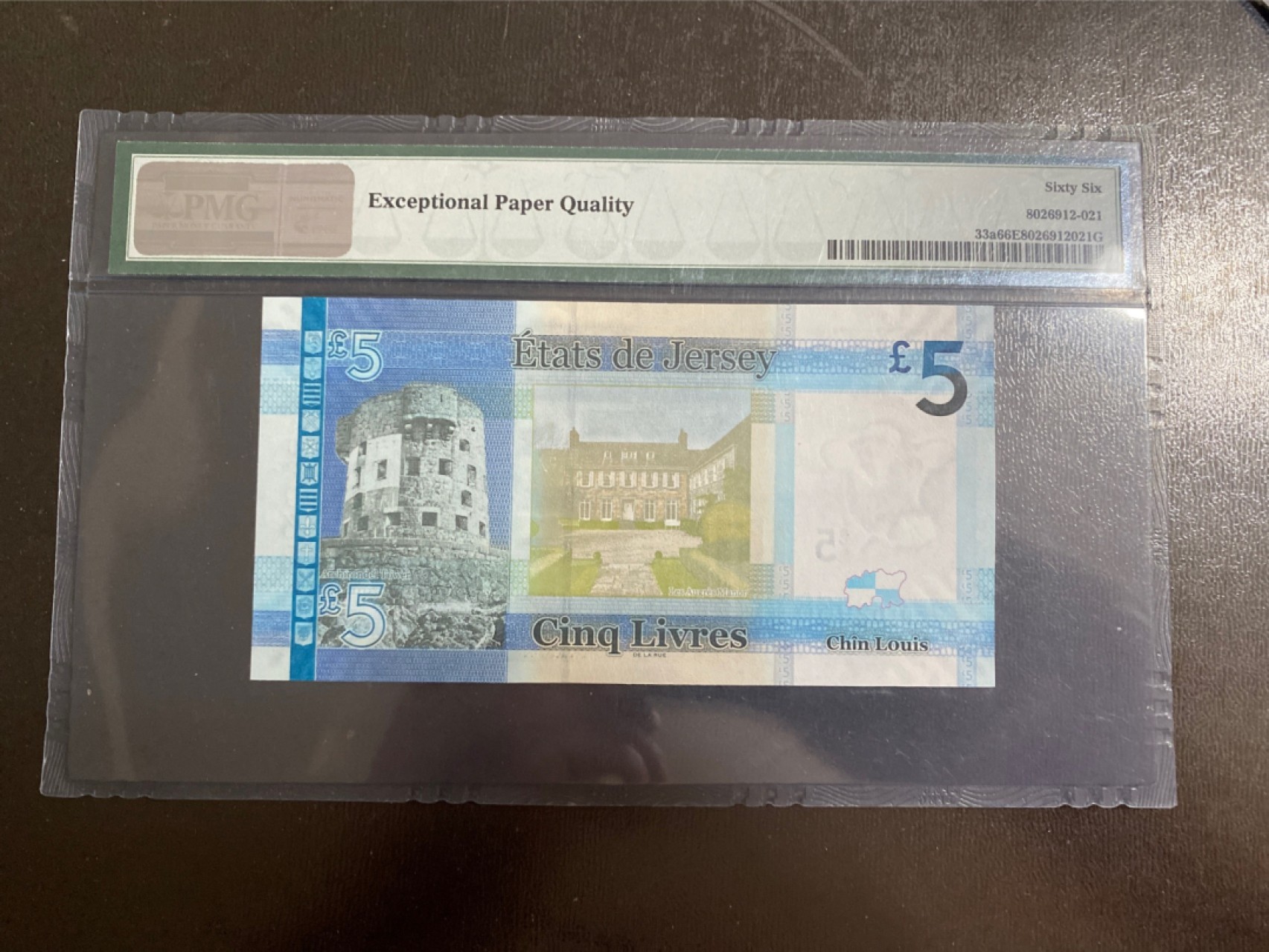 收藏联盟164期拍卖 综合场今晚七点开拍 漏还很多等您来 2010年英属泽西岛5镑 全无47尾8 PMG66E