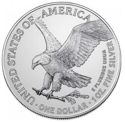 世界金银币专拍场 - 特价非全品 2021年美国鹰洋银币新版本 行走女神银币新图案 1盎司