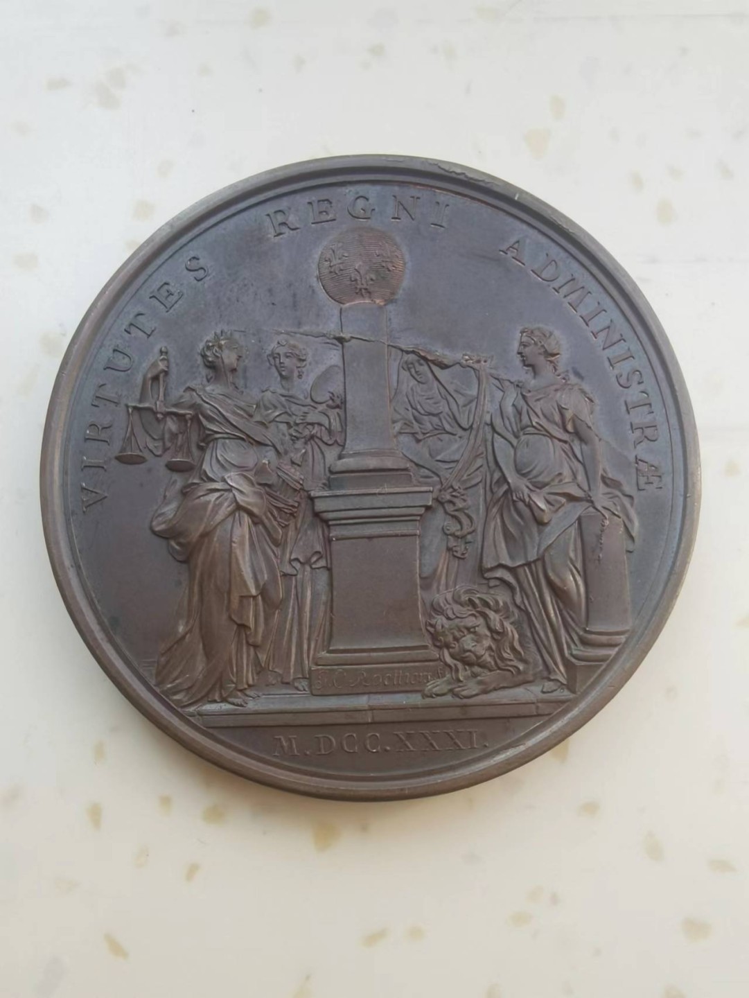 外章精选 1731年法国红衣主教德•弗洛里铜章