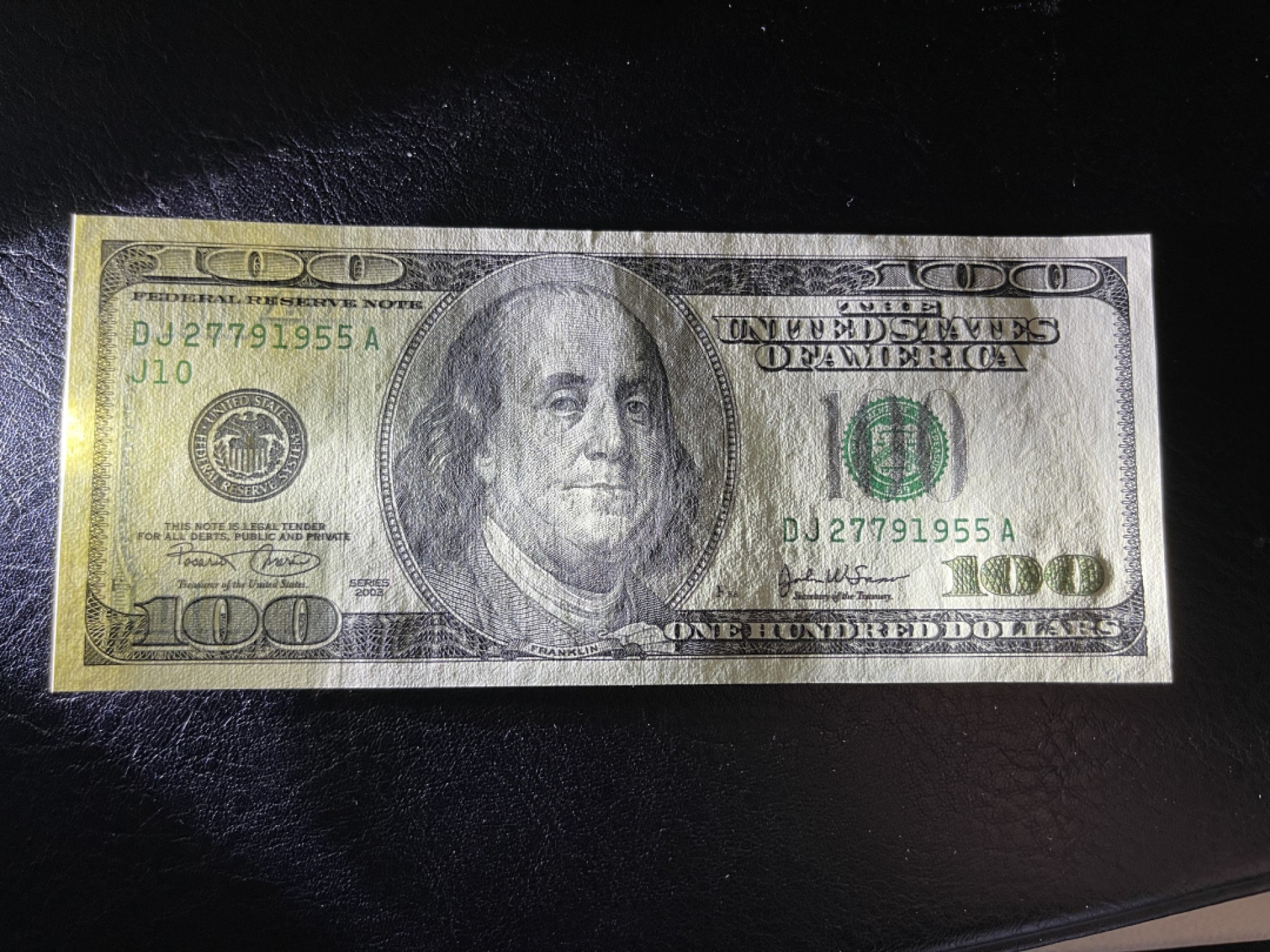 《外钞收藏家》第一百八十期拍卖 2003年100美元 大头版 全新