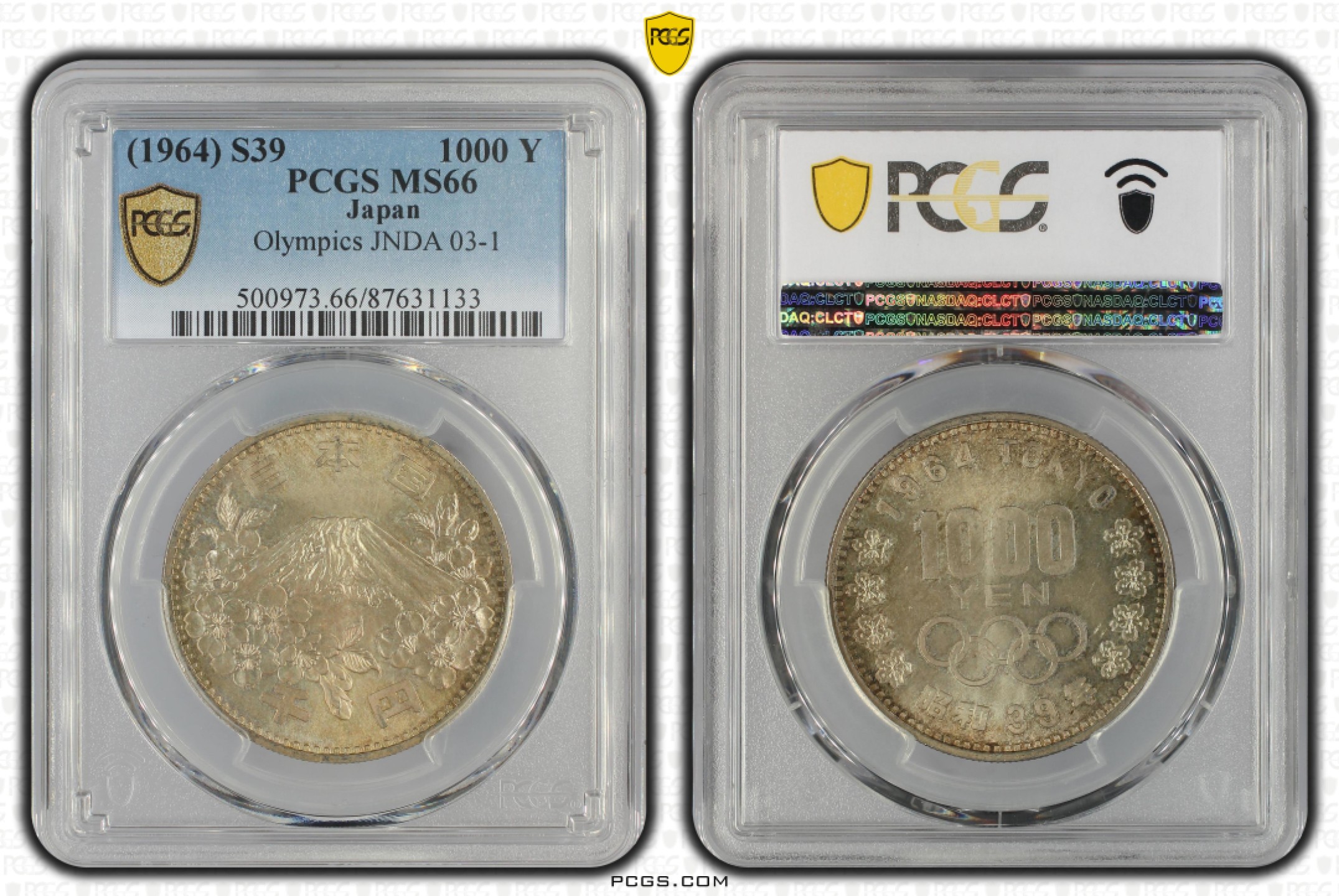 《外钞收藏家》第一百八十期拍卖 1964年日本奥运会纪念银币1000 PCGS66