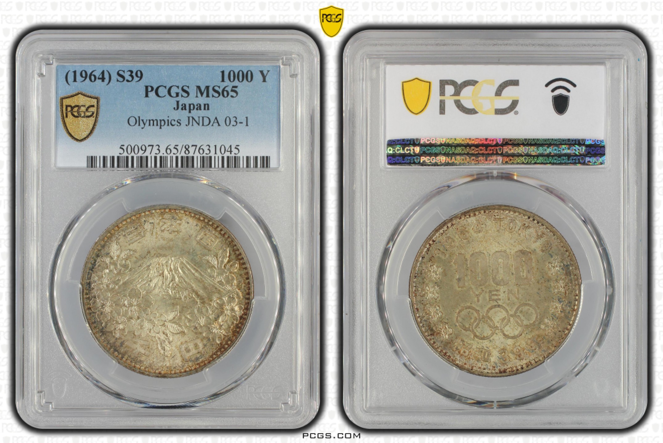 《外钞收藏家》第一百八十期拍卖 1964年日本奥运会纪念银币1000 PCGS65