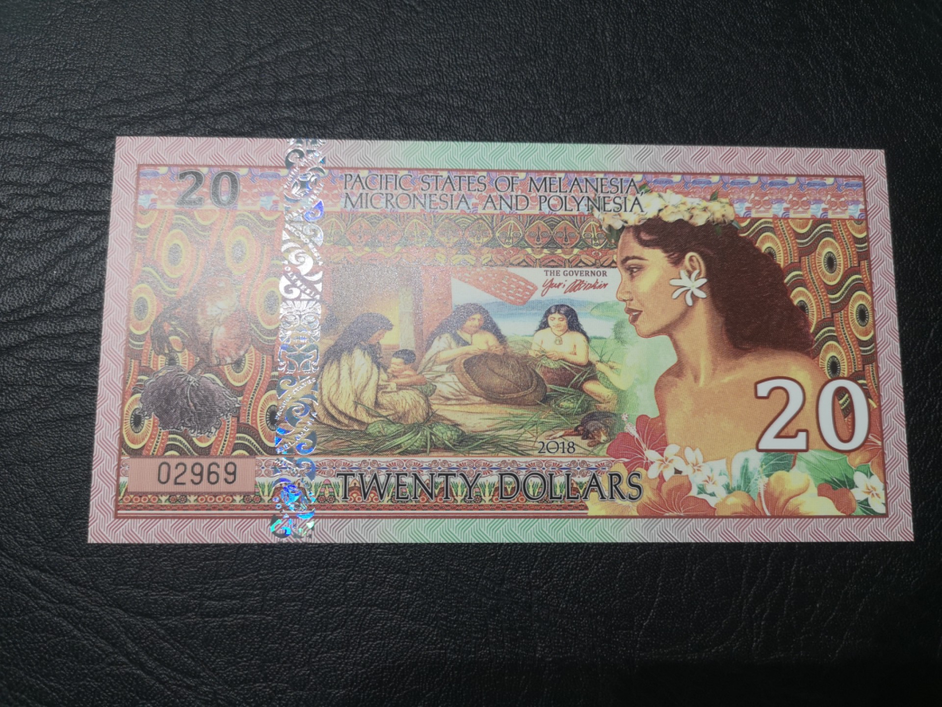 《外钞收藏家》第一百八十期拍卖 2018年太平洋群岛 波西米亚裸体 塑料商业钞