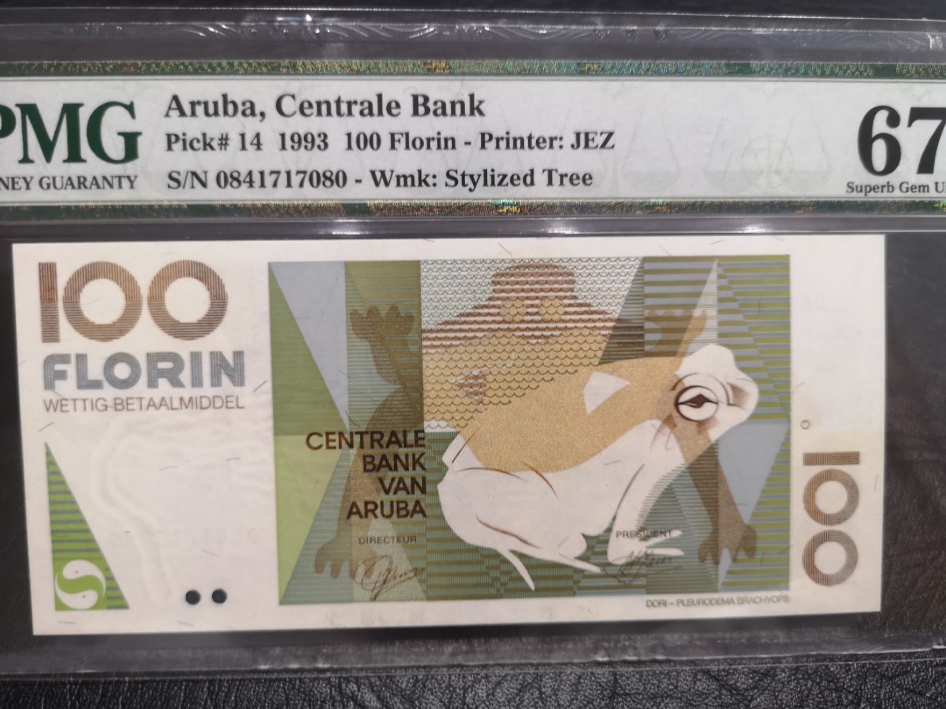 《外钞收藏家》第一百八十期拍卖 1993年阿鲁巴100 PMG67