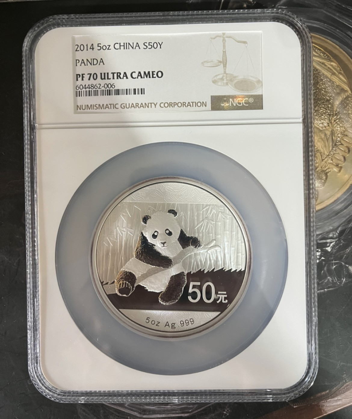 老精稀金银币专场「第8期」 2014年5盎司熊猫银币