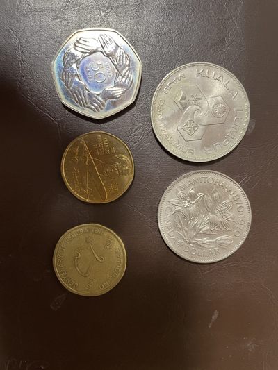 盼盼收藏外国硬币拍卖第1期 - 英国澳洲加拿大马来等纪念币大部分bu