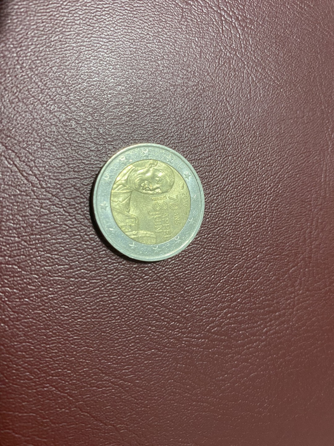 硬币 徽章专场 2欧纪念币 法国