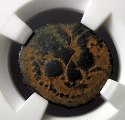 罗姆苏丹国铜币,苏莱曼沙阿二世,骑士钱币,1196-1204,1法尔斯,送自制标签盒子,12世纪 - 罗姆苏丹国铜币,苏莱曼沙阿二世,骑士钱币,1196-1204,1法尔斯,送自制标签盒子,12世纪