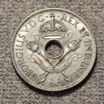 0起1加-纯粹捡漏拍-87场包邮 - 新几内亚1935年1先令银币