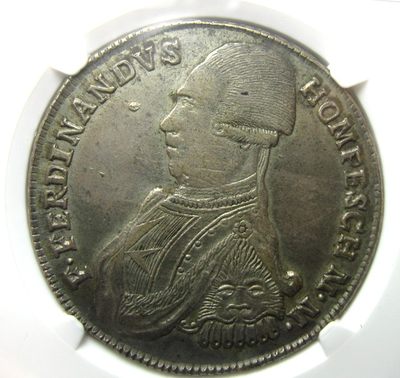 旷世大珍/NGC评级1798马耳他骑士团(医院骑士团)30T大银币/达文波特编号DAV-1611C,存世仅4-6枚,末任大团长霍姆佩斯