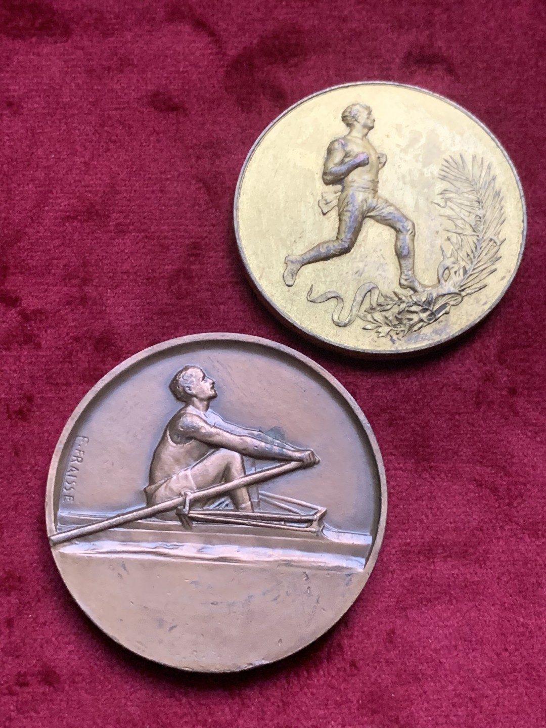 《竞宝斋》第63场-本周日 （全场不限金额包邮） 铜章 2枚 直径分别为 49.6mm，46.7mm，总重108克