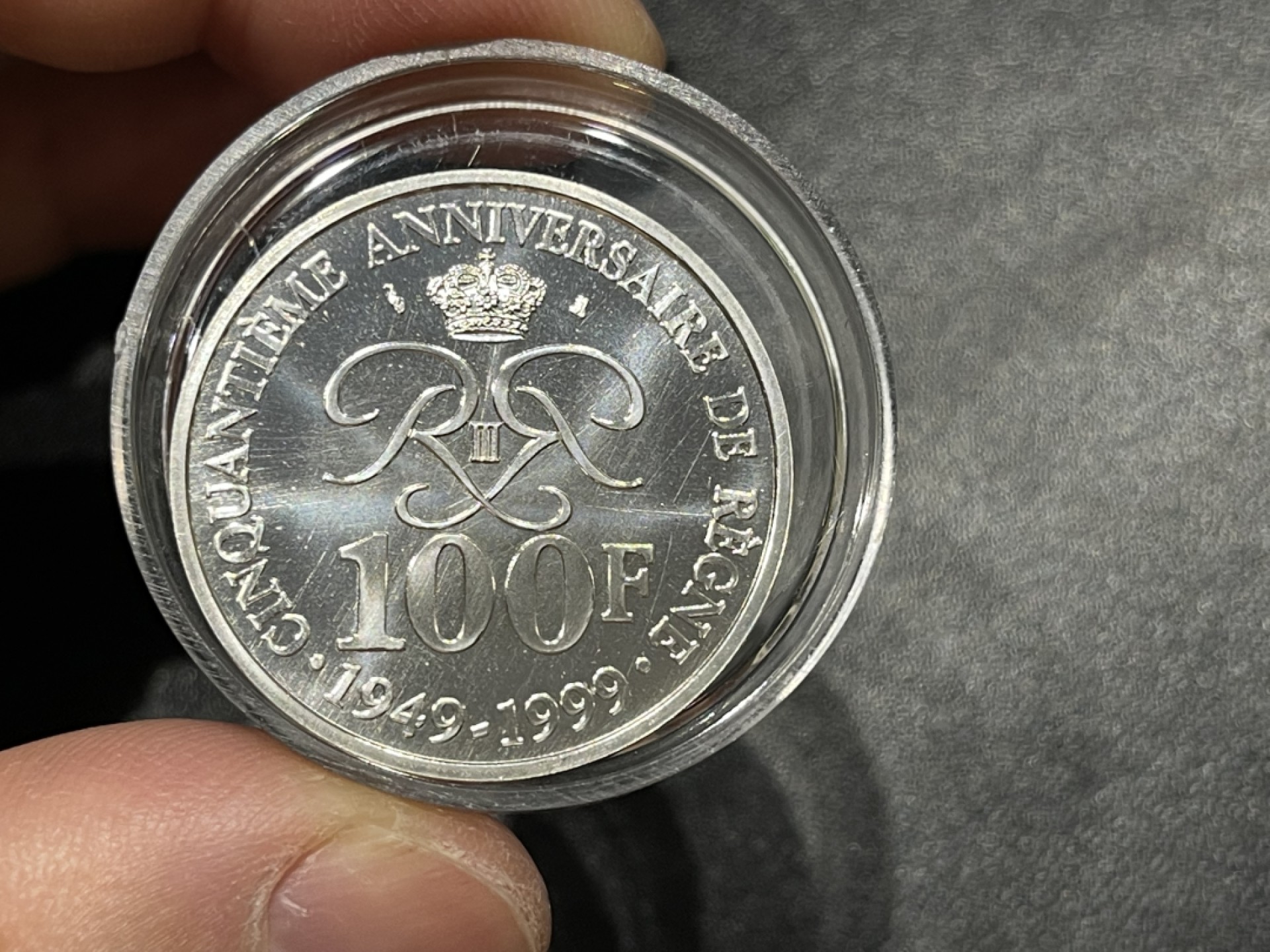 《外钞收藏家》第一百八十一期拍卖 摩纳哥 1999年100法朗银币