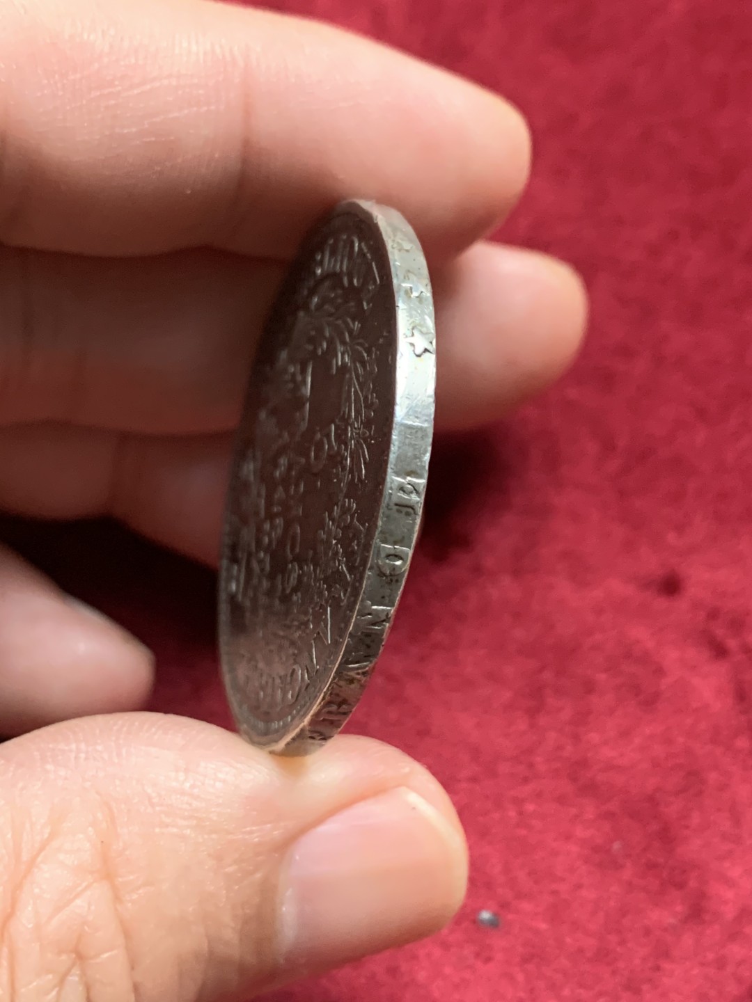 《竞宝斋》第63场-本周日 （全场不限金额包邮） 法国 1848-A年 早期大力神 5法郎 大银币 原味好品