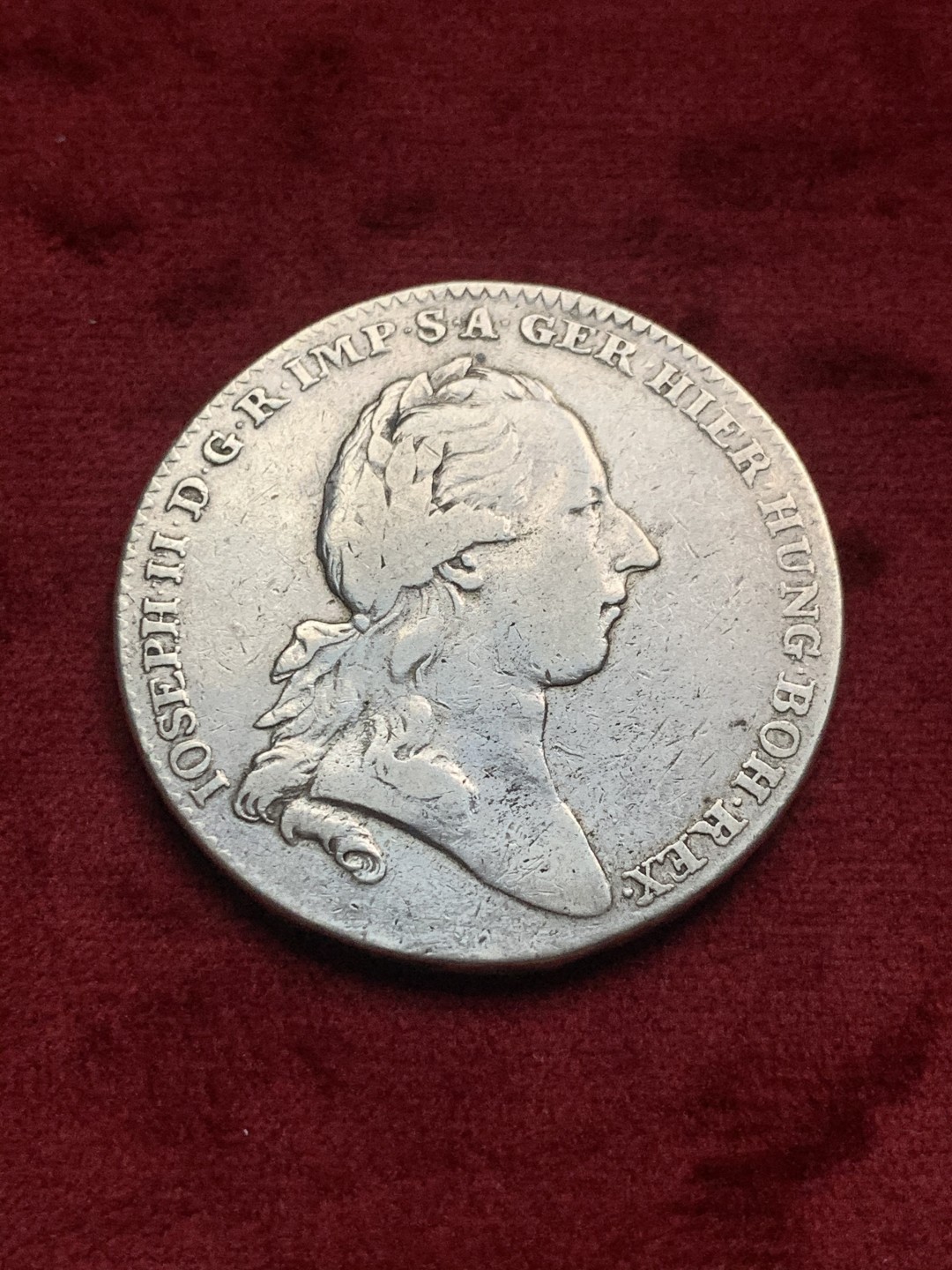 《竞宝斋》第63场-本周日 （全场不限金额包邮） 奥属尼德兰约瑟夫二世1785泰勒 银币