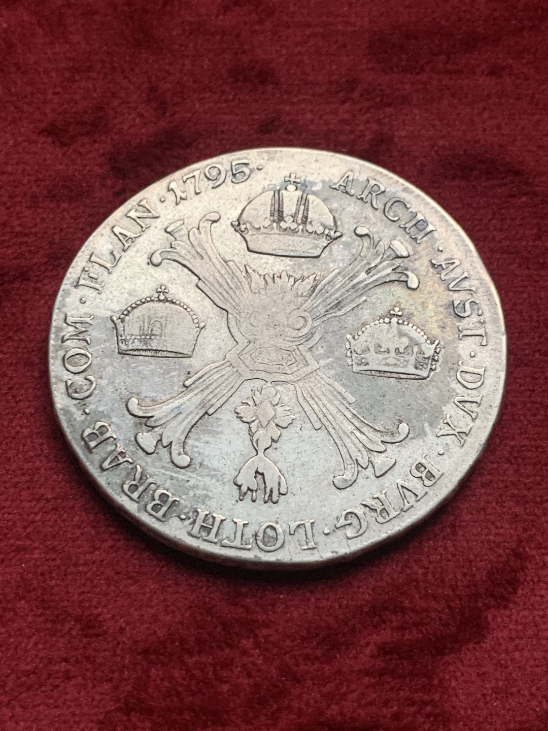 《竞宝斋》第63场-本周日 （全场不限金额包邮） 奥属尼德兰弗兰茨二世1795泰勒 银币