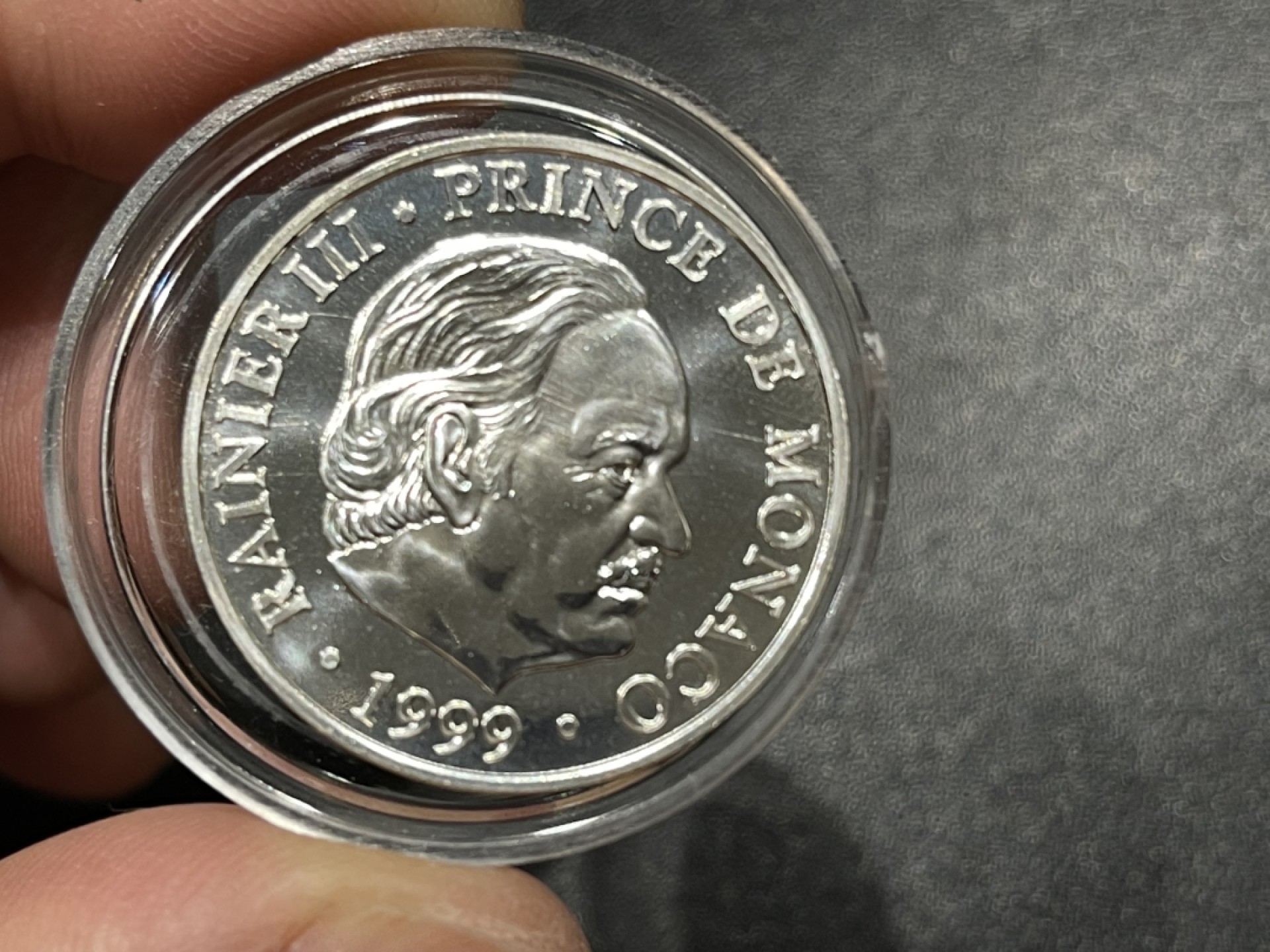 《外钞收藏家》第一百八十一期拍卖 摩纳哥 1999年100法朗银币