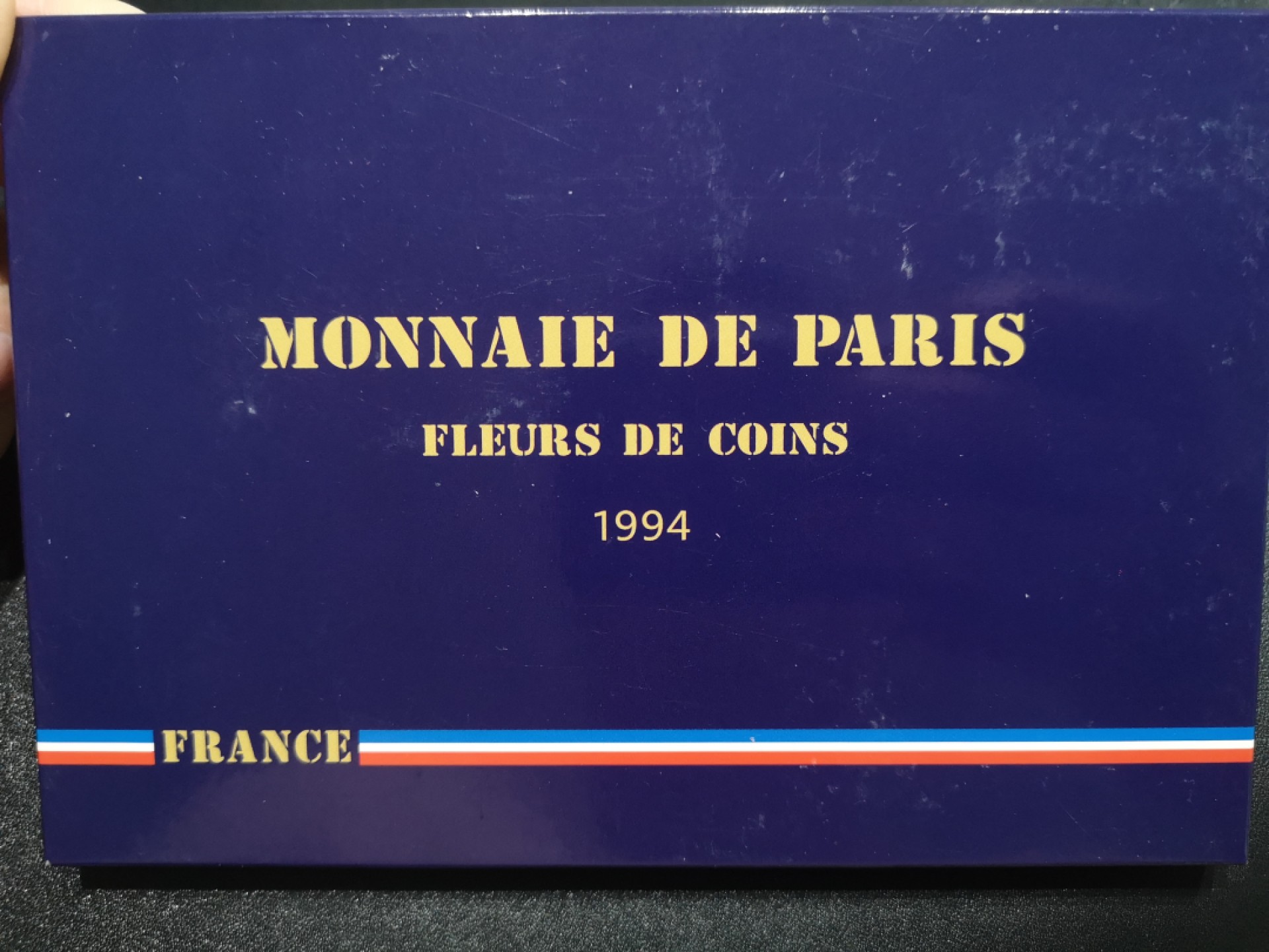 《外钞收藏家》第一百八十一期拍卖 造币厂原装册 法国1994年清年份硬币10枚一套大全套 含2枚双色币