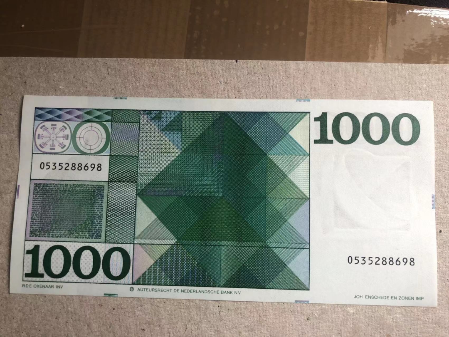 【Blue Auction】✨世界纸币精拍第190期【精】 荷兰🇳🇱 1972年1000盾 经典斯宾诺莎 全新UNC