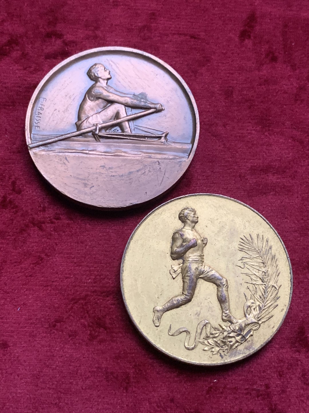 《竞宝斋》第63场-本周日 （全场不限金额包邮） 铜章 2枚 直径分别为 49.6mm，46.7mm，总重108克