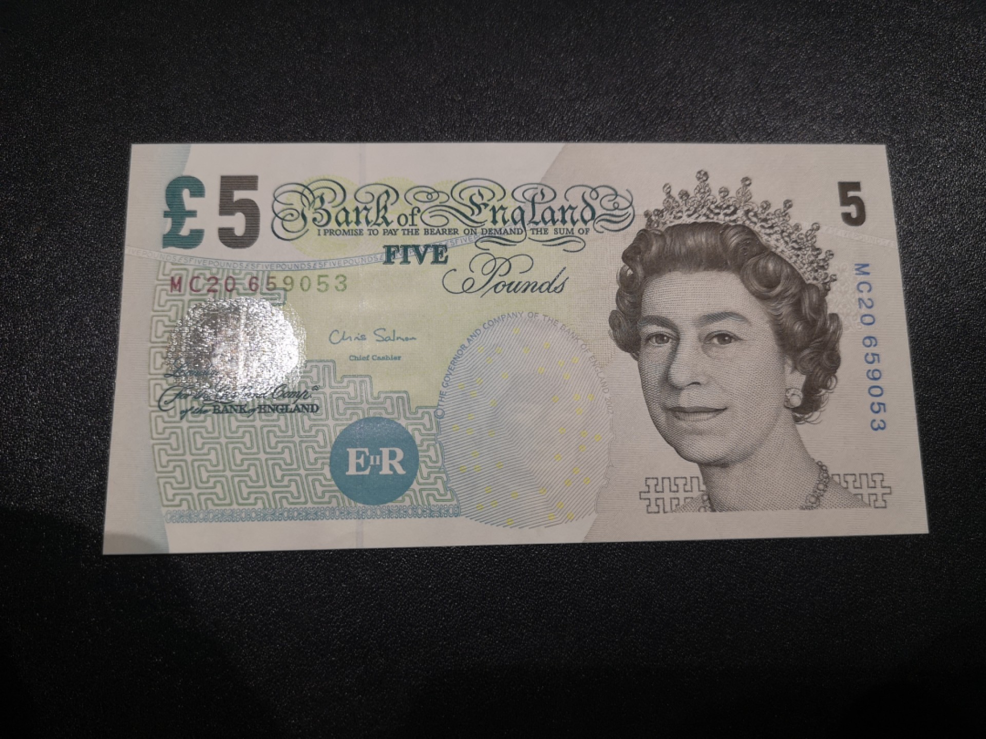 《外钞收藏家》第一百八十一期拍卖 英国E序列5镑 全新UNC 无47
