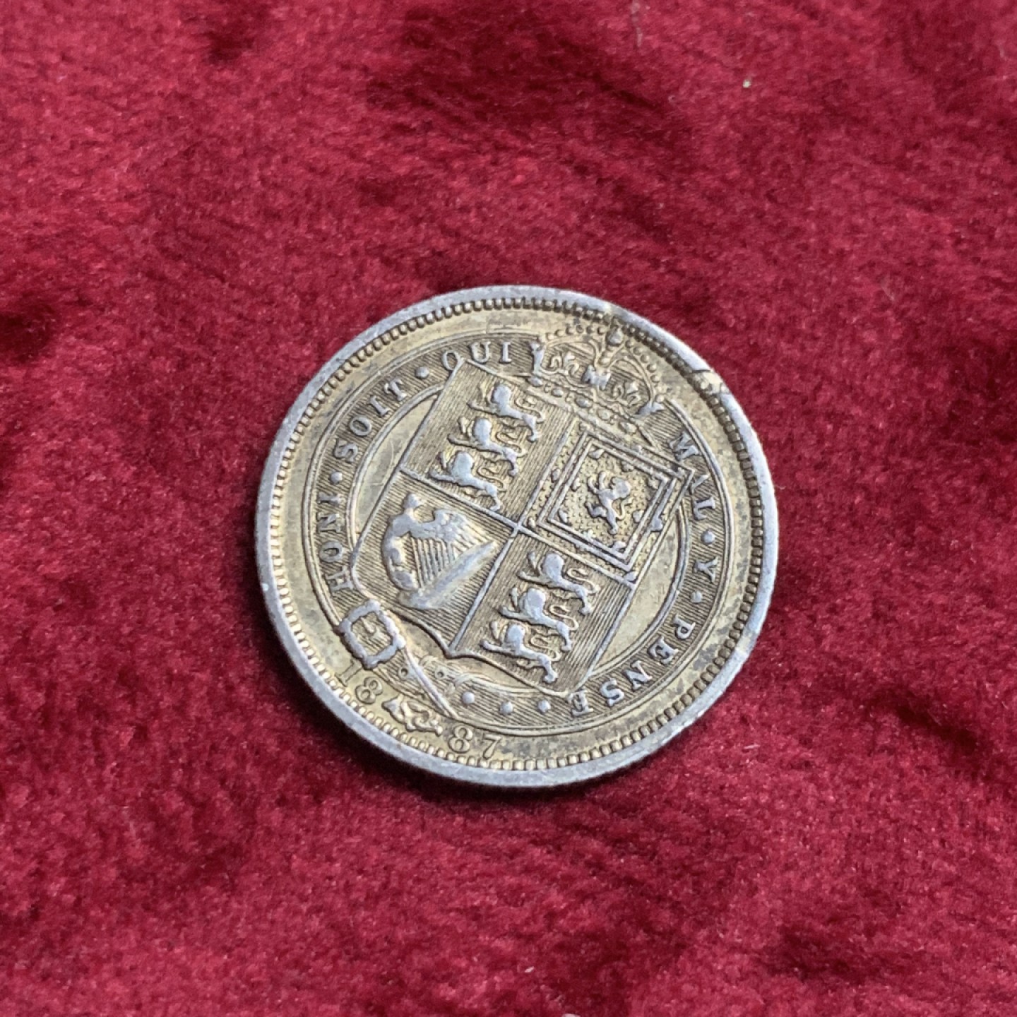 《竞宝斋》第63场-本周日 （全场不限金额包邮） AU好品相维多利亚1887六便士 经典品种