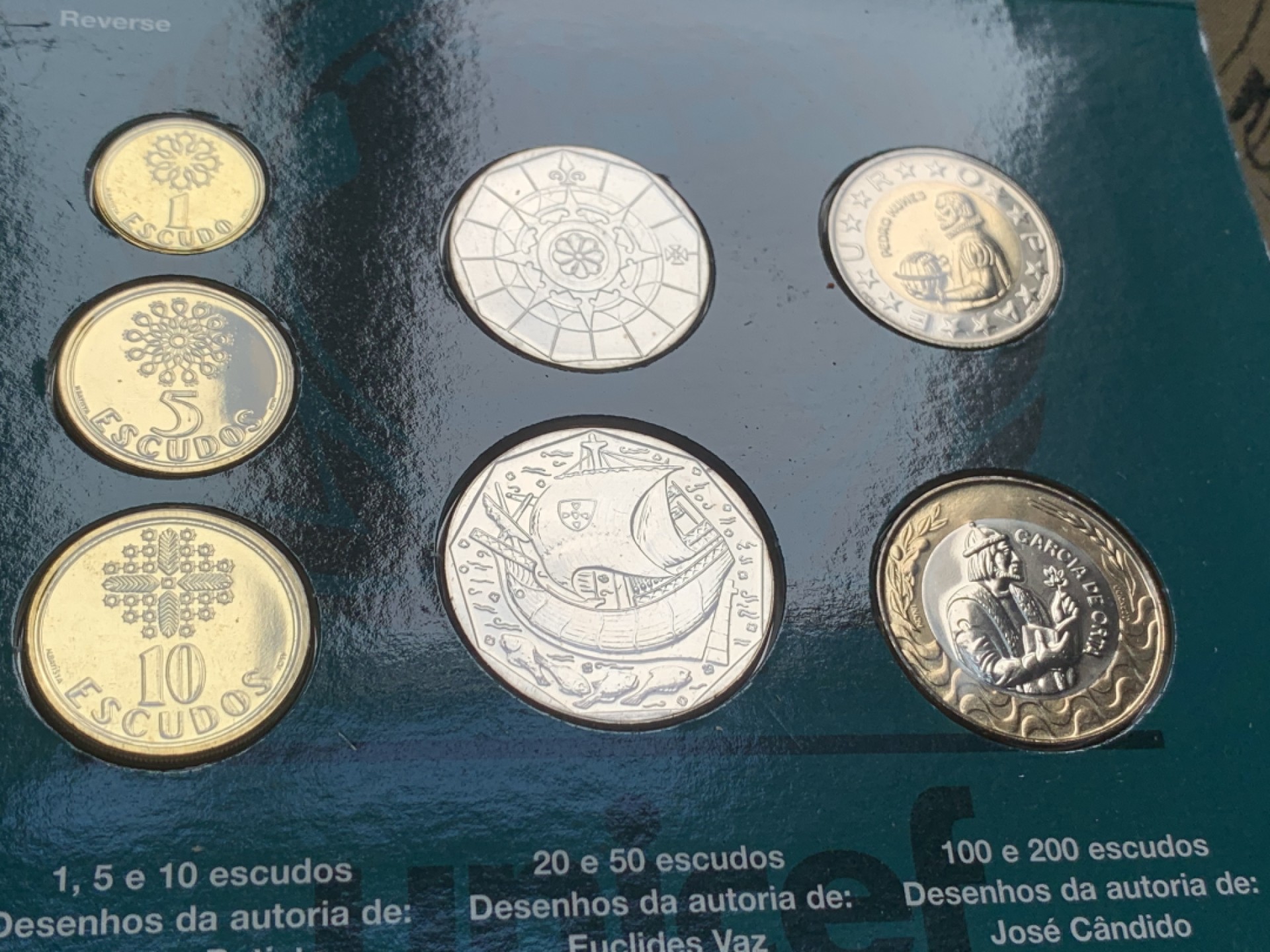 《竞宝斋》第63场-本周日 （全场不限金额包邮） 封装 葡萄牙 1999年 联合国五十周年纪念 9枚套 套币 稀少