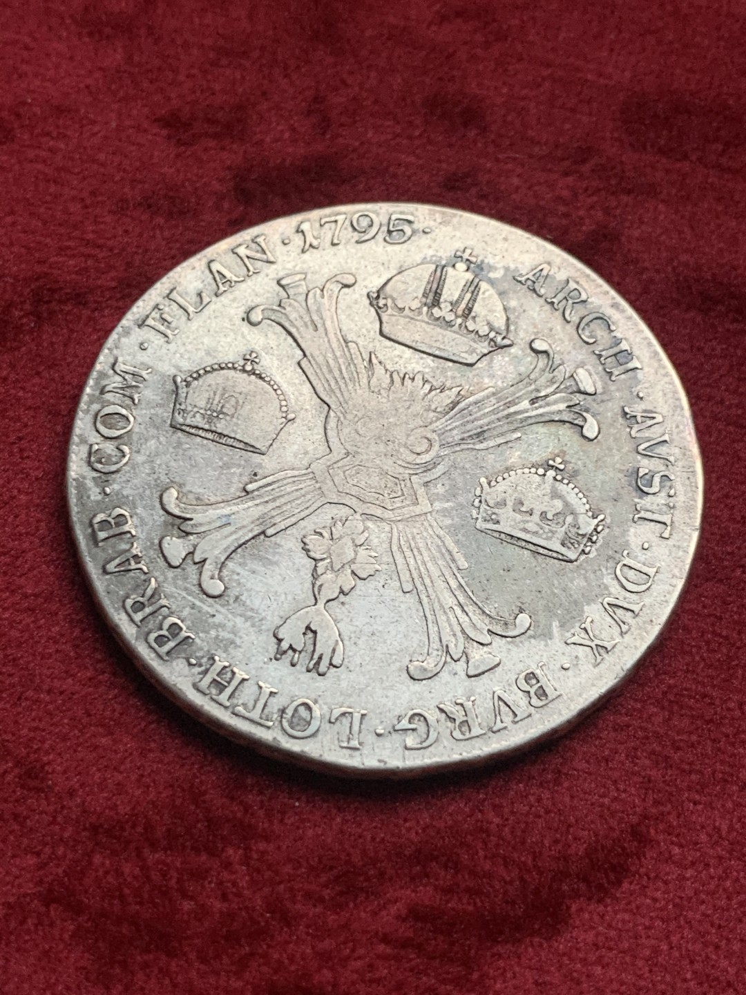 《竞宝斋》第63场-本周日 （全场不限金额包邮） 奥属尼德兰弗兰茨二世1795泰勒 银币