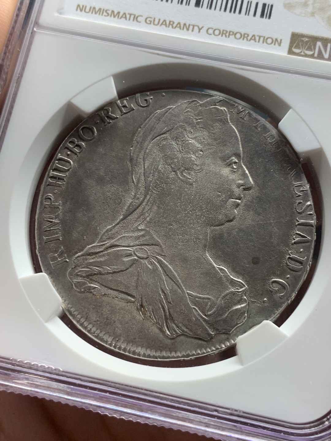 《竞宝斋》第63场-本周日 （全场不限金额包邮） NGC 1780年特兰西瓦尼亚 AH GS原铸大奶妈AUD，三点钟方向偏打，边齿完整