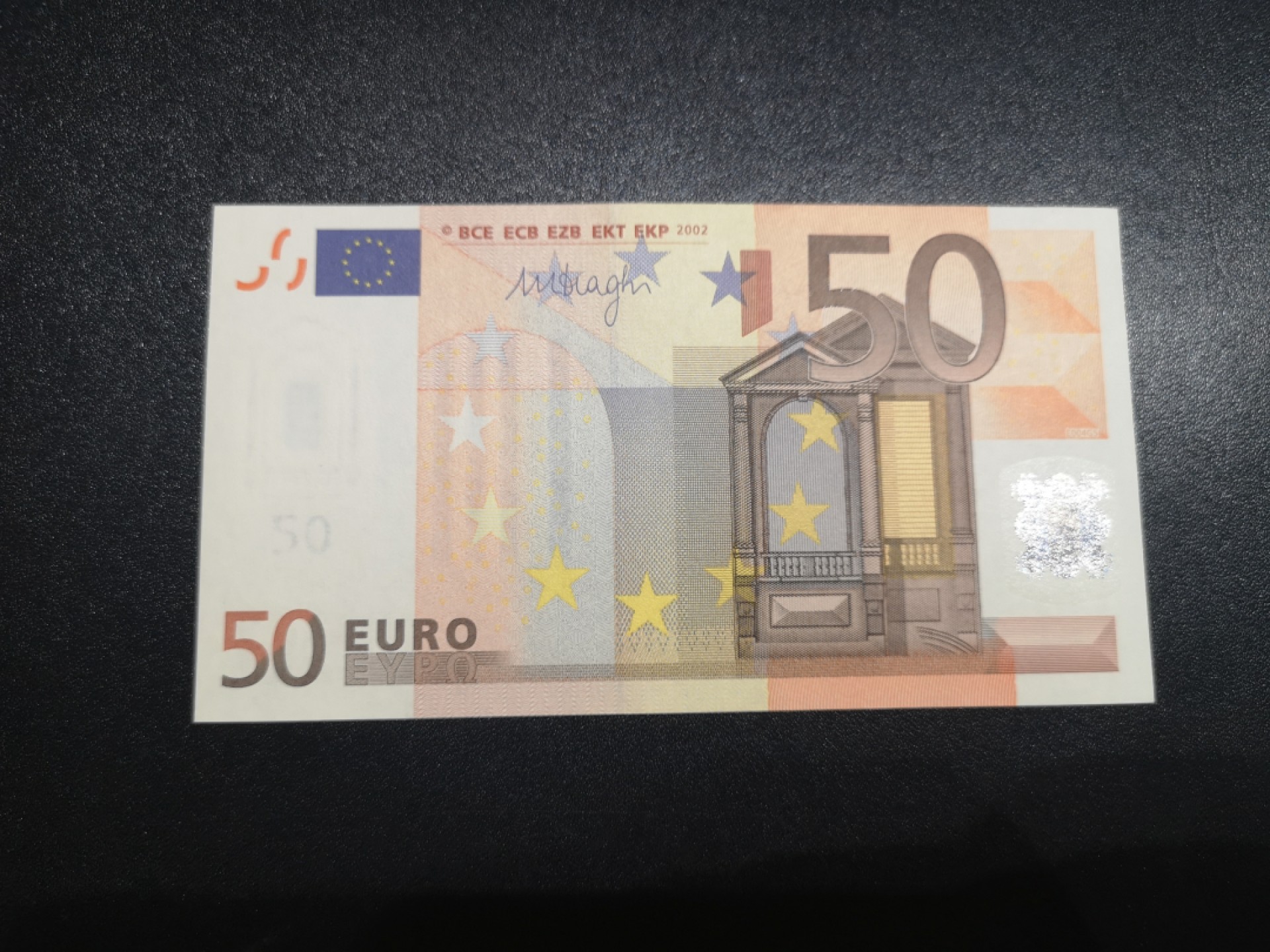 《外钞收藏家》第一百八十一期拍卖 2002年德国版欧元三签50元 UNC