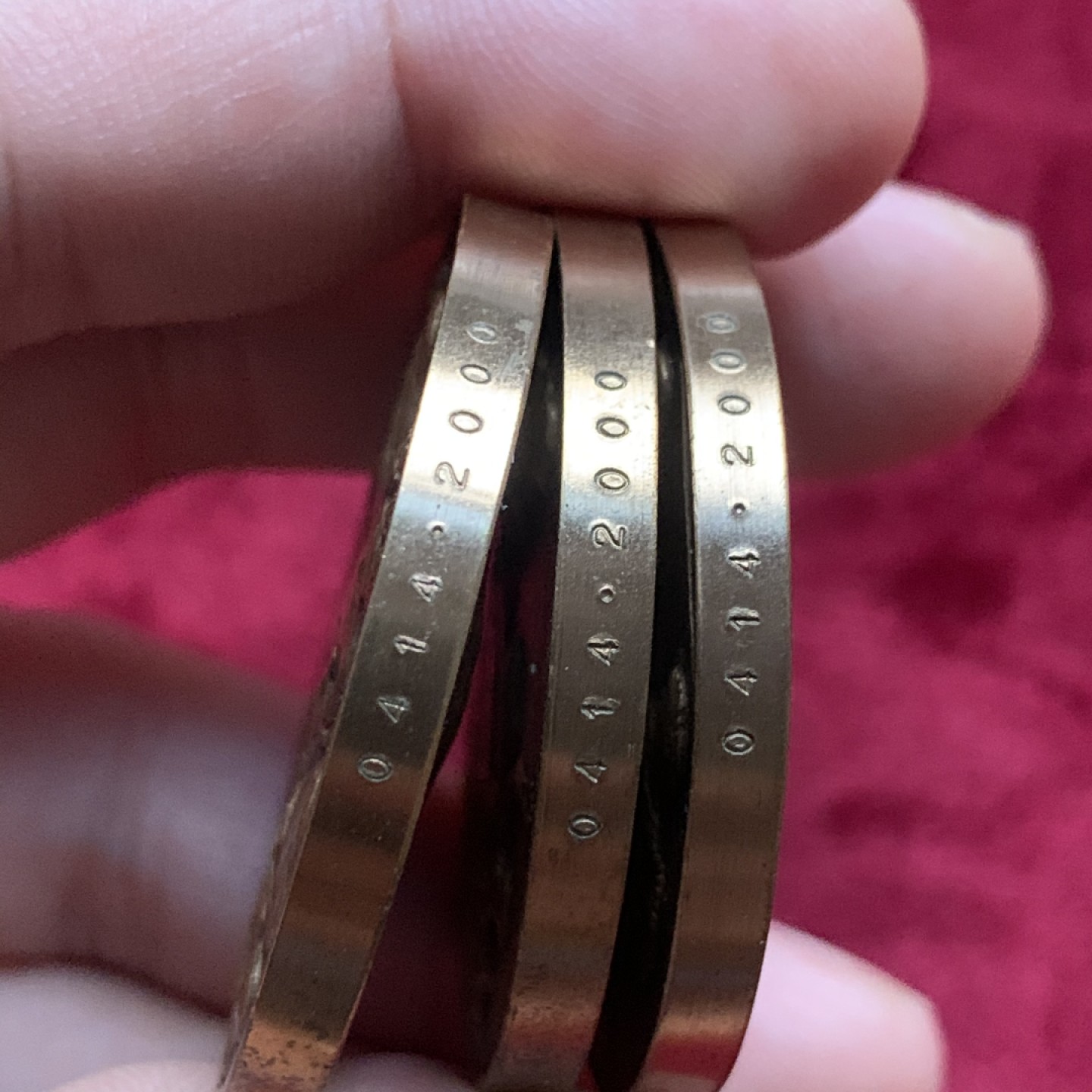 《竞宝斋》第63场-本周日 （全场不限金额包邮） 瑞典 纪念章 3枚一组 边铭带编号 40mm直径 总重128.7克