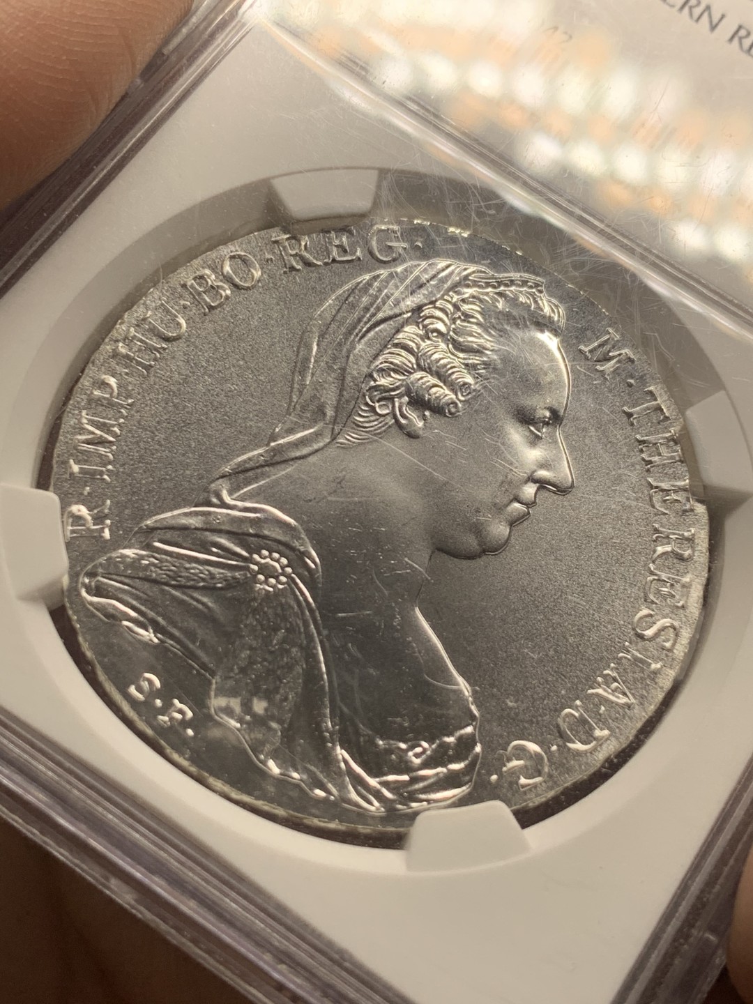 《竞宝斋》第63场-本周日 （全场不限金额包邮） NGC-MS66 奥地利 1780年后铸版 泰勒 银币