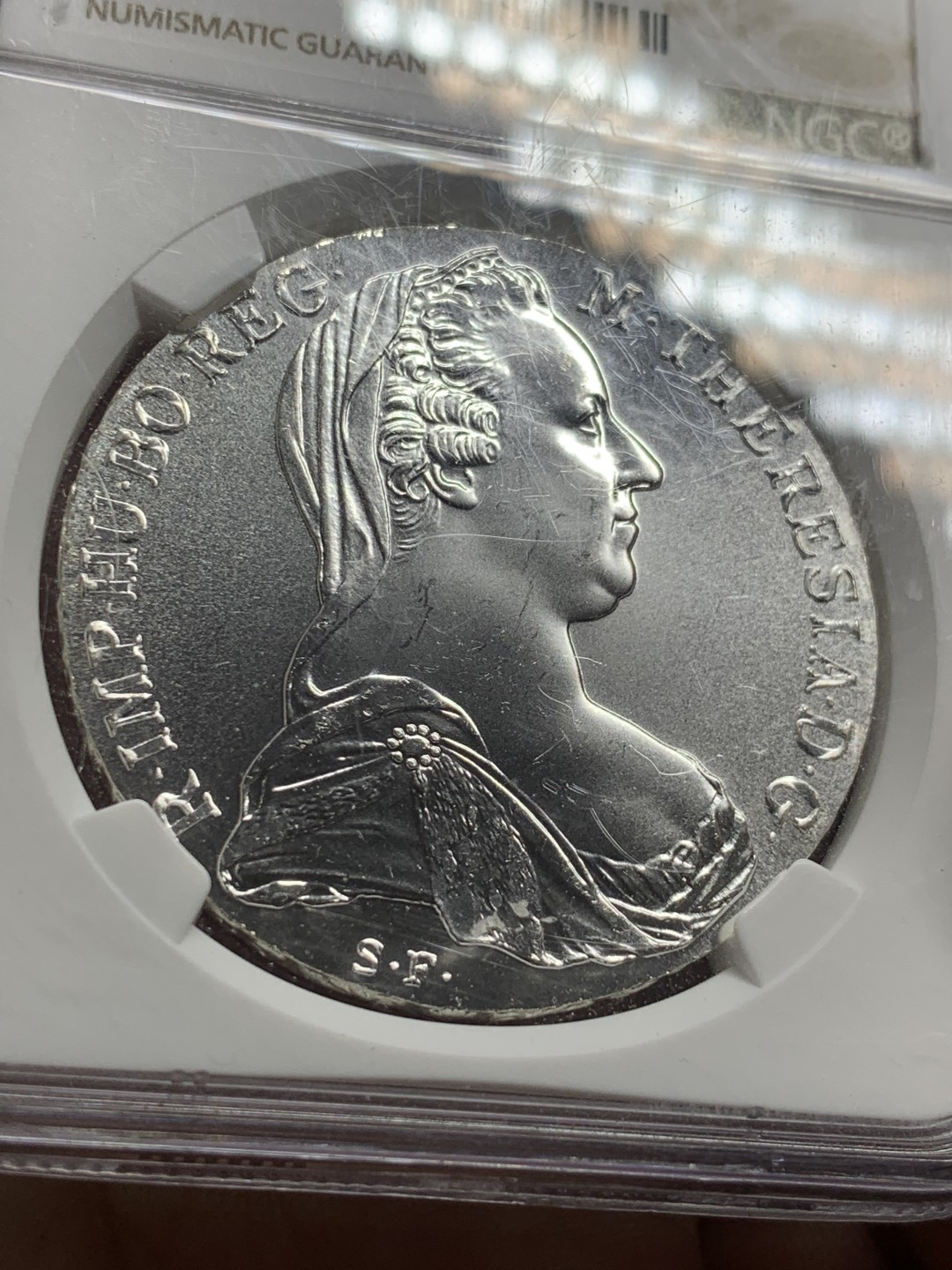 《竞宝斋》第63场-本周日 （全场不限金额包邮） NGC-MS66 奥地利 1780年后铸版 泰勒 银币