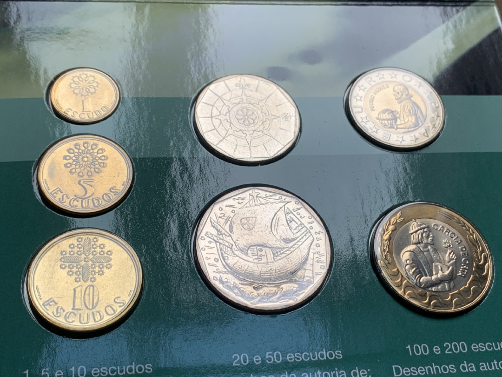 《竞宝斋》第63场-本周日 （全场不限金额包邮） 卡装 葡萄牙 2001年 七枚套 不同面值 封装