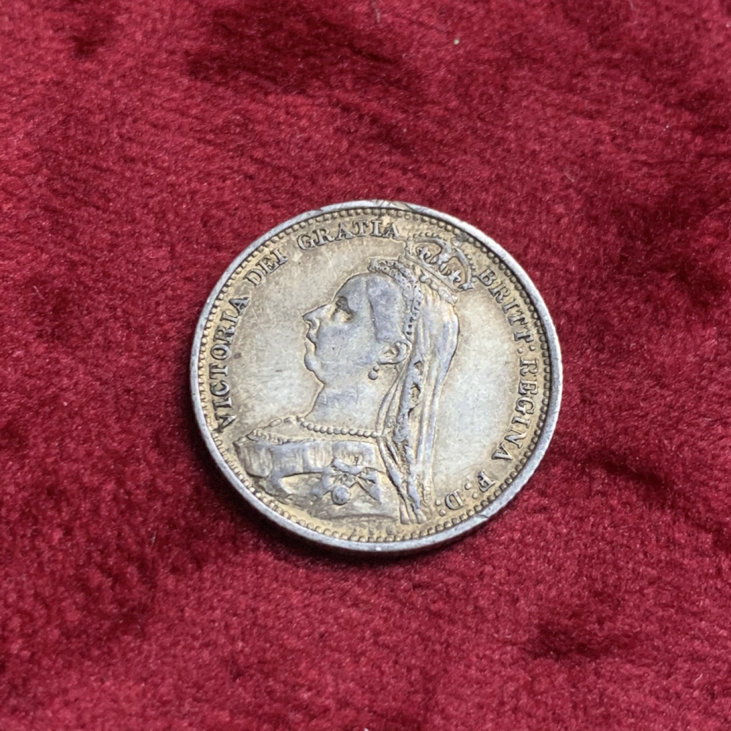 《竞宝斋》第63场-本周日 （全场不限金额包邮） AU好品相维多利亚1887六便士 经典品种