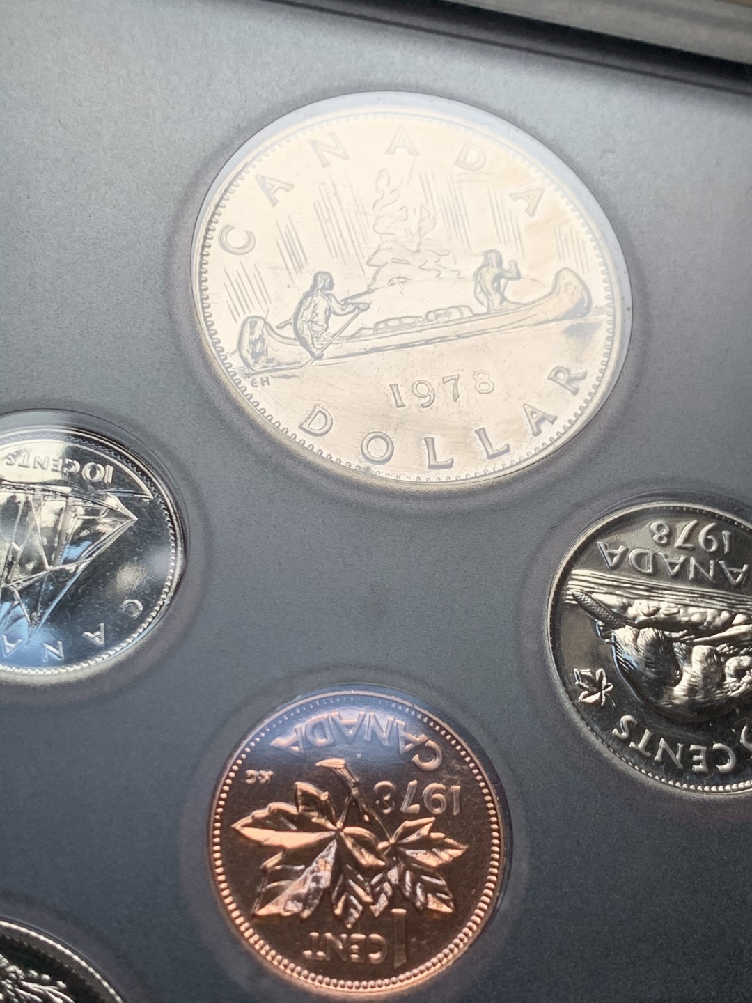 《竞宝斋》第63场-本周日 （全场不限金额包邮） 原盒证书 加拿大1978年 英联邦运动会 七枚一组 精制套币