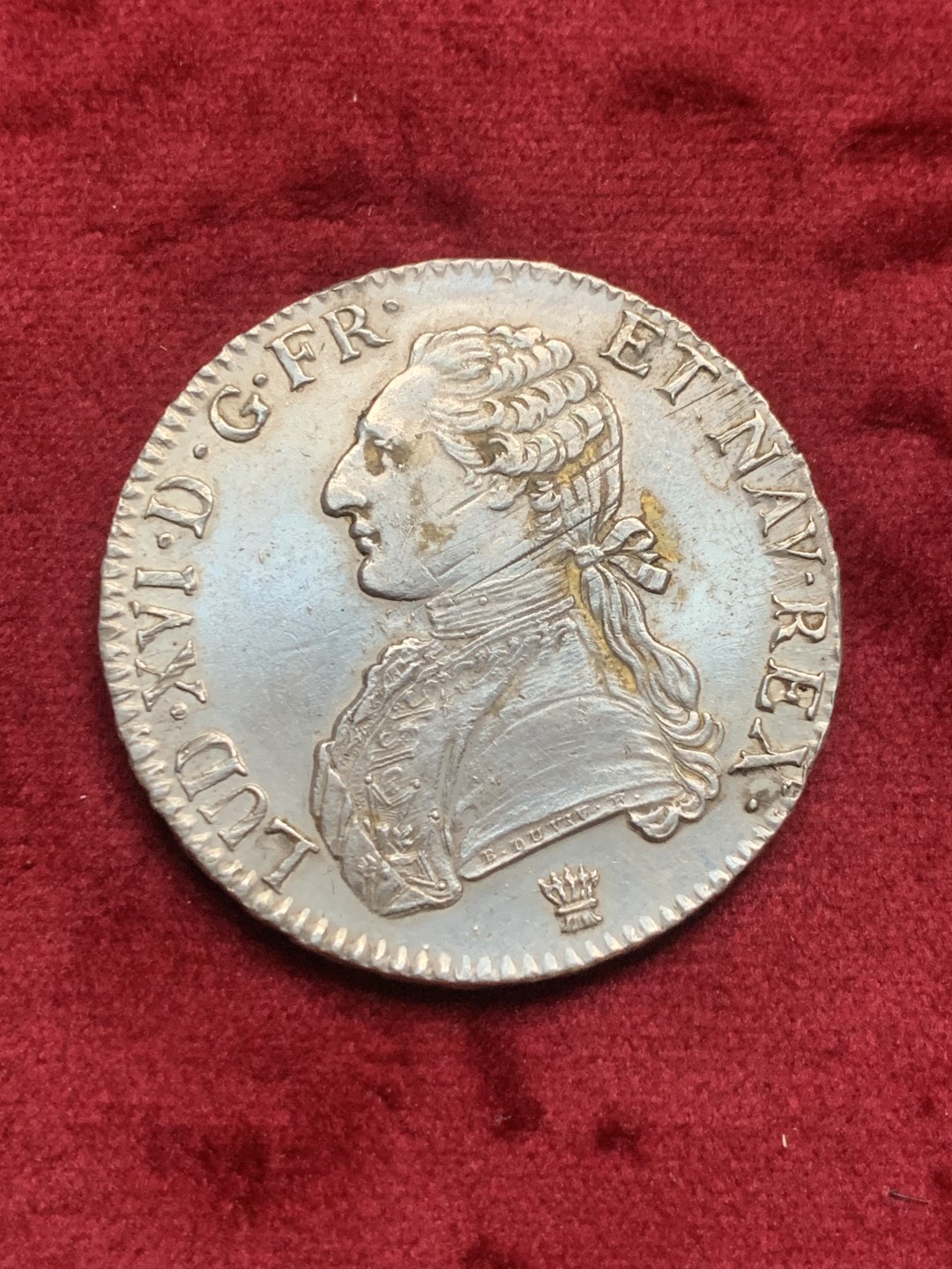 《竞宝斋》第63场-本周日 （全场不限金额包邮） 法国路易十六1790I厂埃居，原光好品，减重痕少 双面深打 难得状态