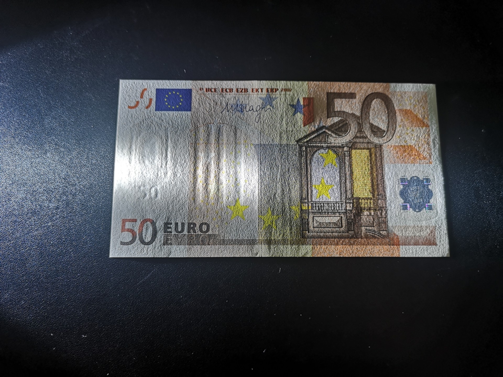 《外钞收藏家》第一百八十一期拍卖 2002年德国版欧元三签50元 UNC