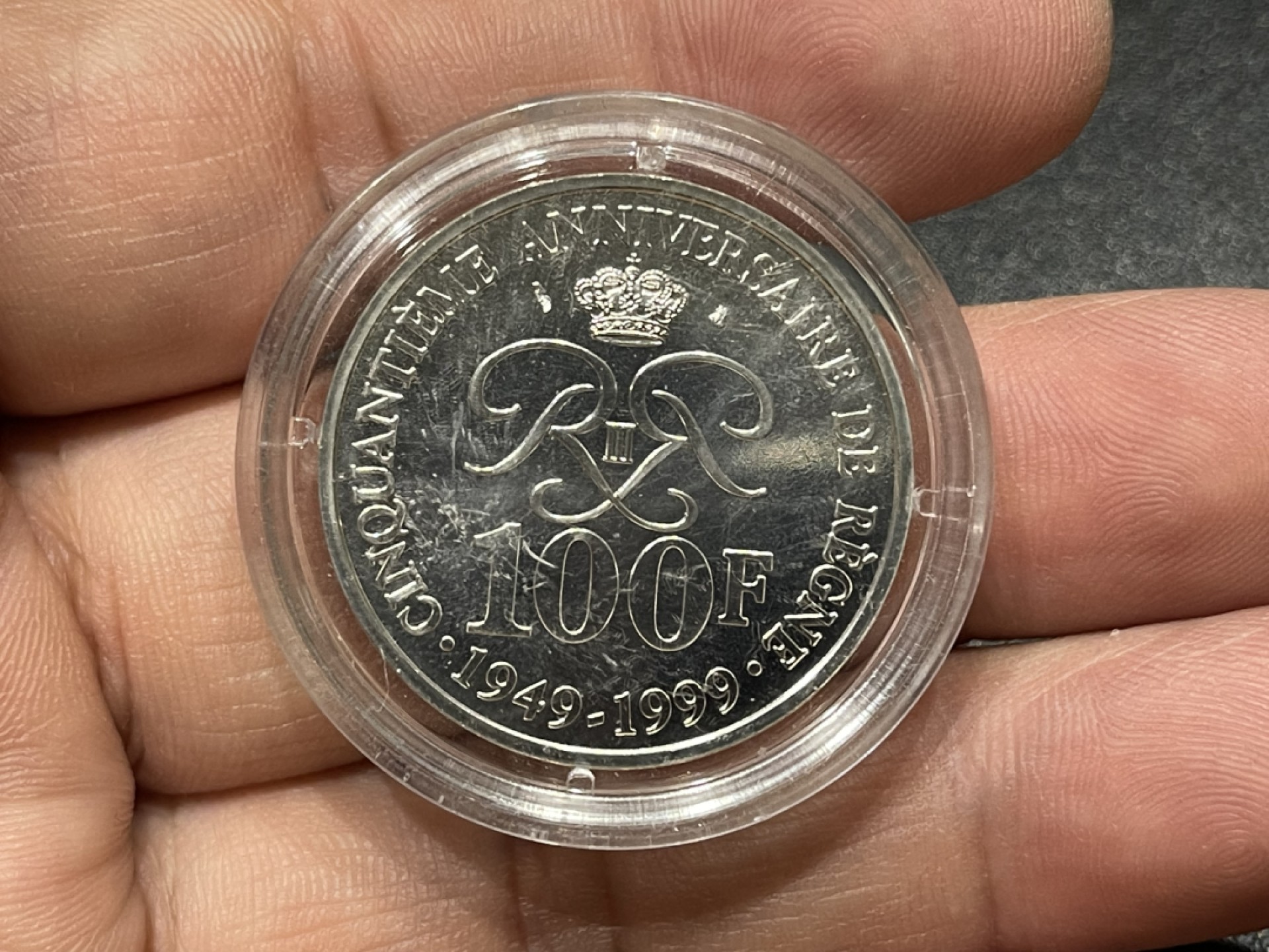 《外钞收藏家》第一百八十一期拍卖 摩纳哥 1999年100法朗银币