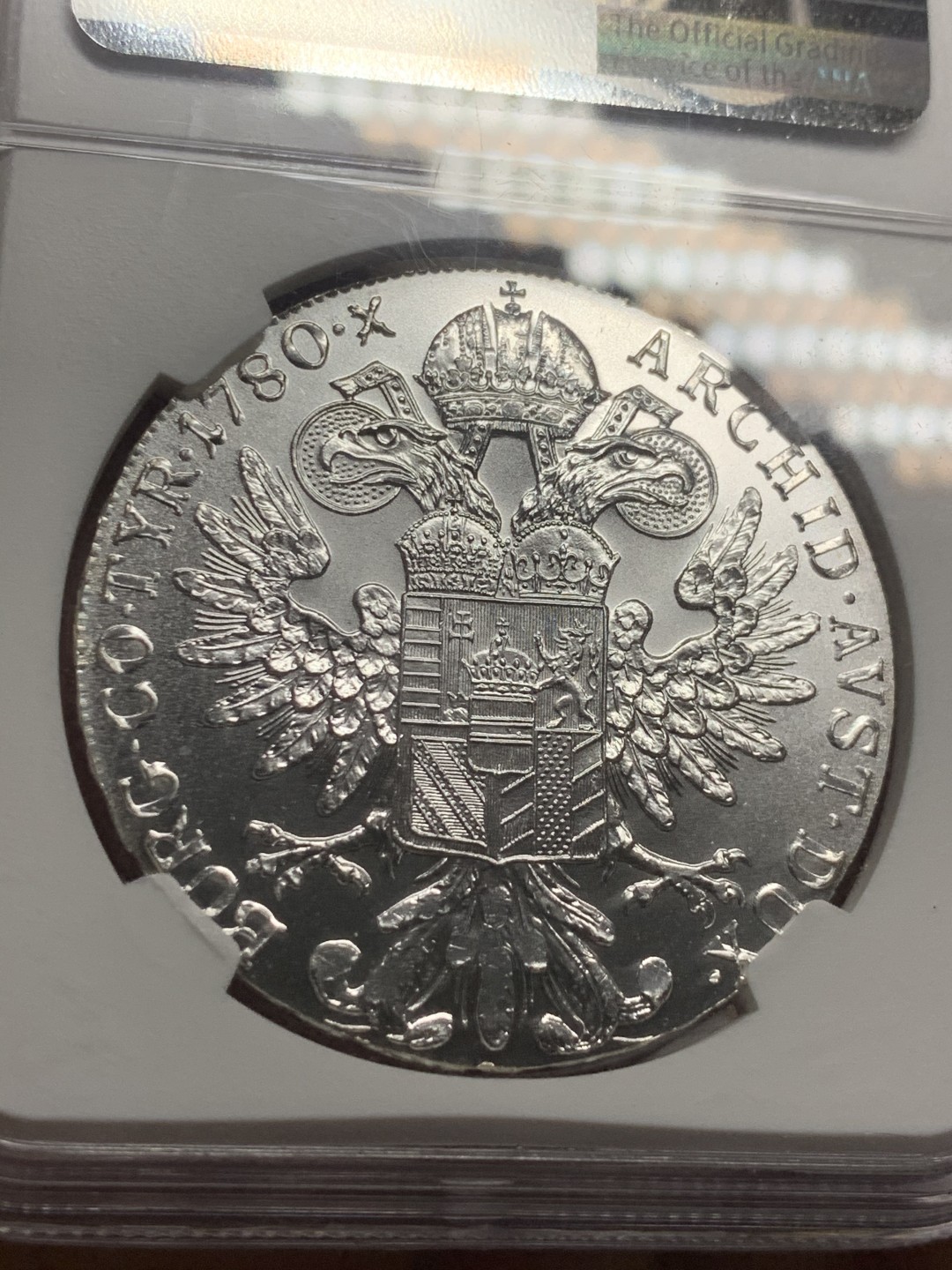 《竞宝斋》第63场-本周日 （全场不限金额包邮） NGC-MS66 奥地利 1780年后铸版 泰勒 银币