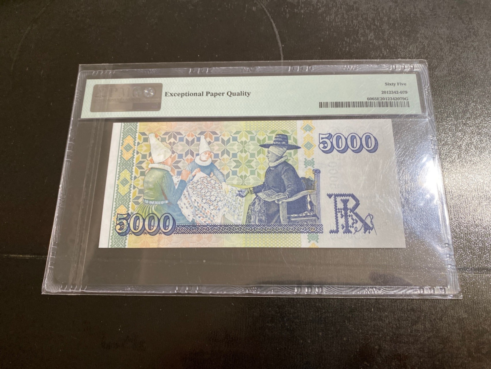 收藏联盟Quantum Auction第166期 即将开拍还有很多大漏等着您！大货送拍返佣活动进行时 2001年冰岛5000克朗 PMG65E