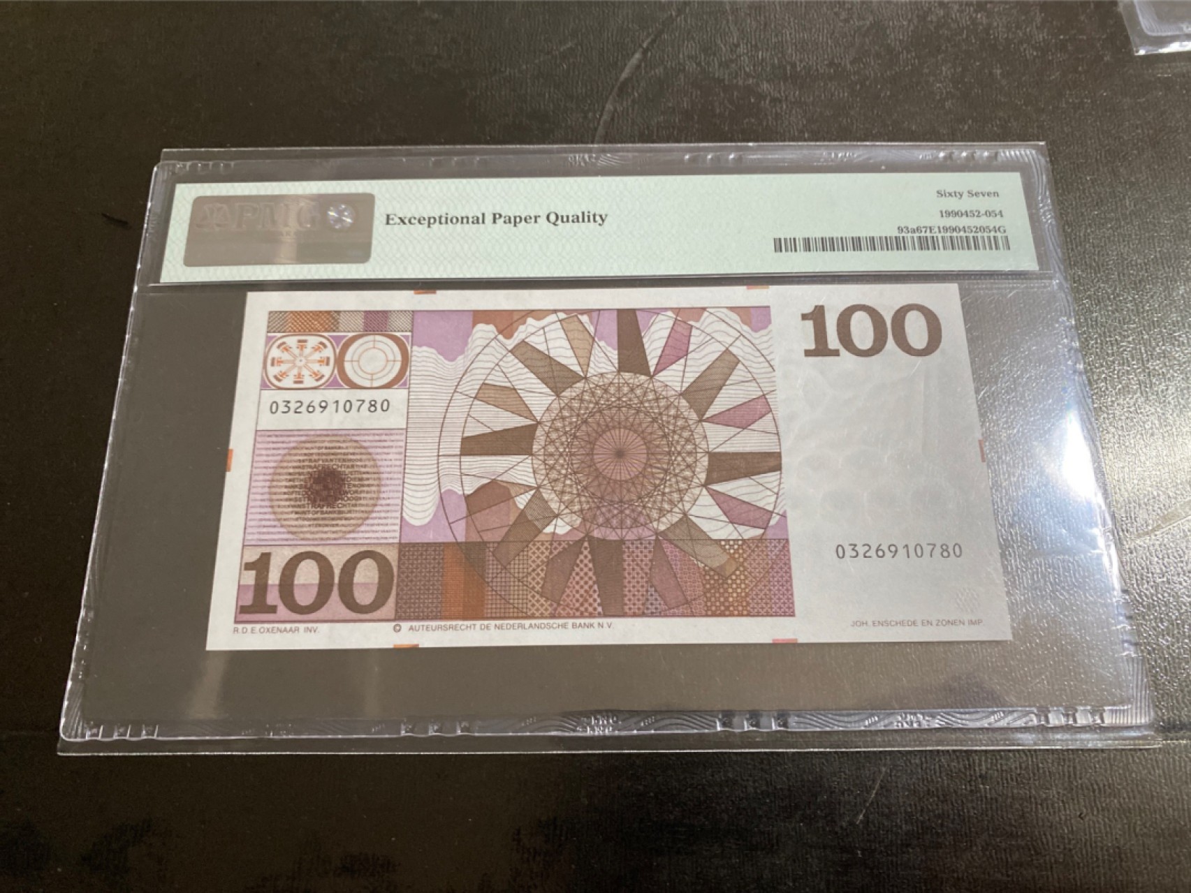 收藏联盟Quantum Auction第166期 即将开拍还有很多大漏等着您！大货送拍返佣活动进行时 1970年荷兰100盾 胖子将军 PMG67E