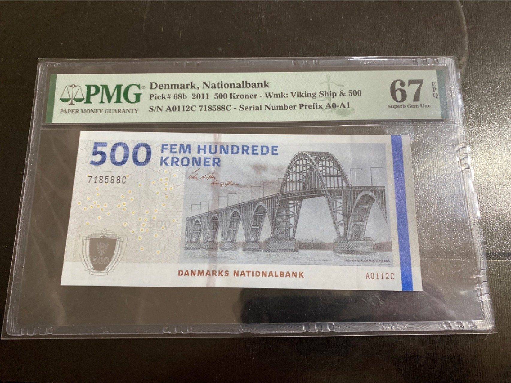 收藏联盟Quantum Auction第166期 即将开拍还有很多大漏等着您！大货送拍返佣活动进行时 2011年丹麦500克朗 PMG67E