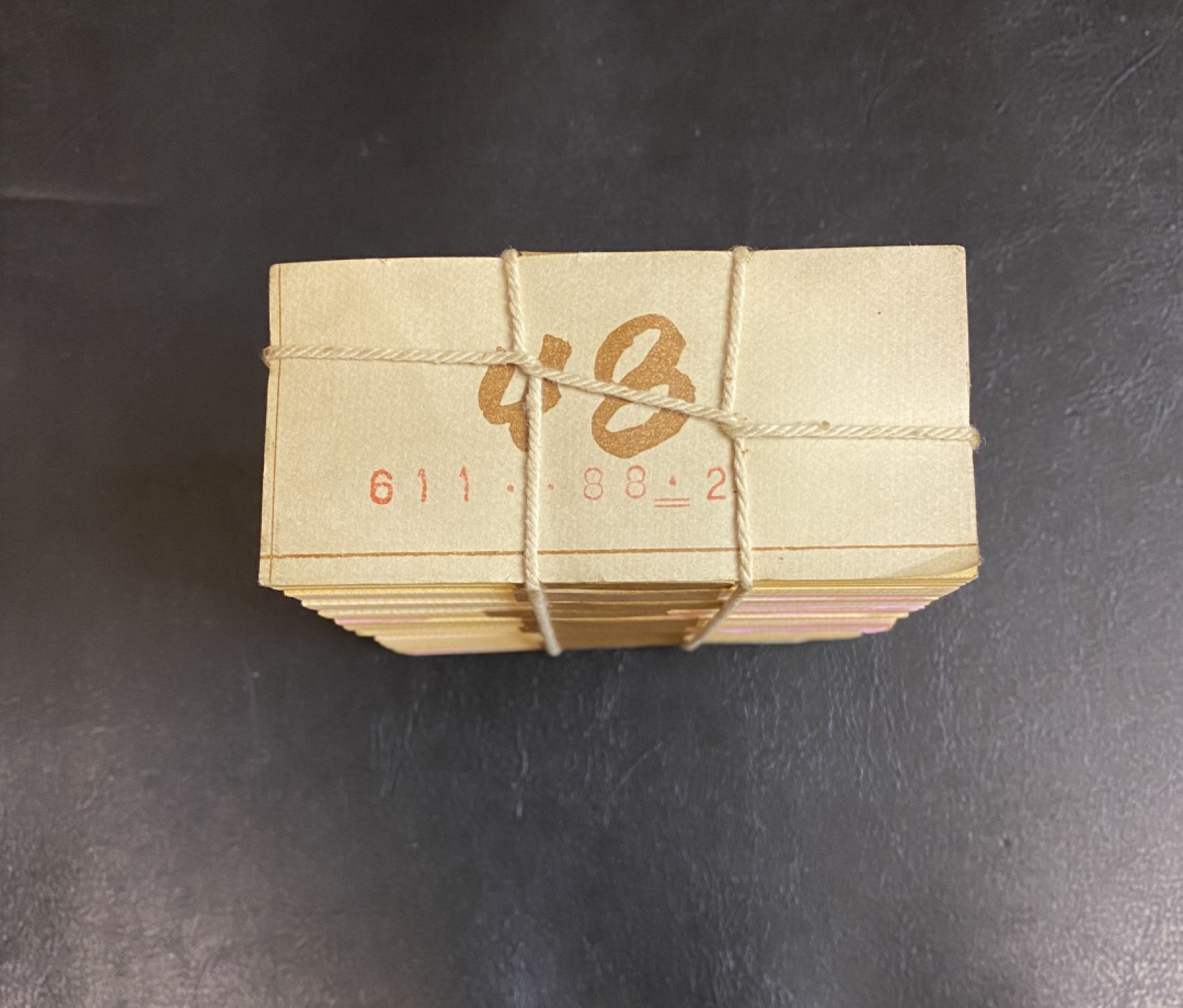 长赢钱币拍卖第一期 全场包邮免佣金 1953年壹分纸币汽车一捆 全新原票微油 一千张