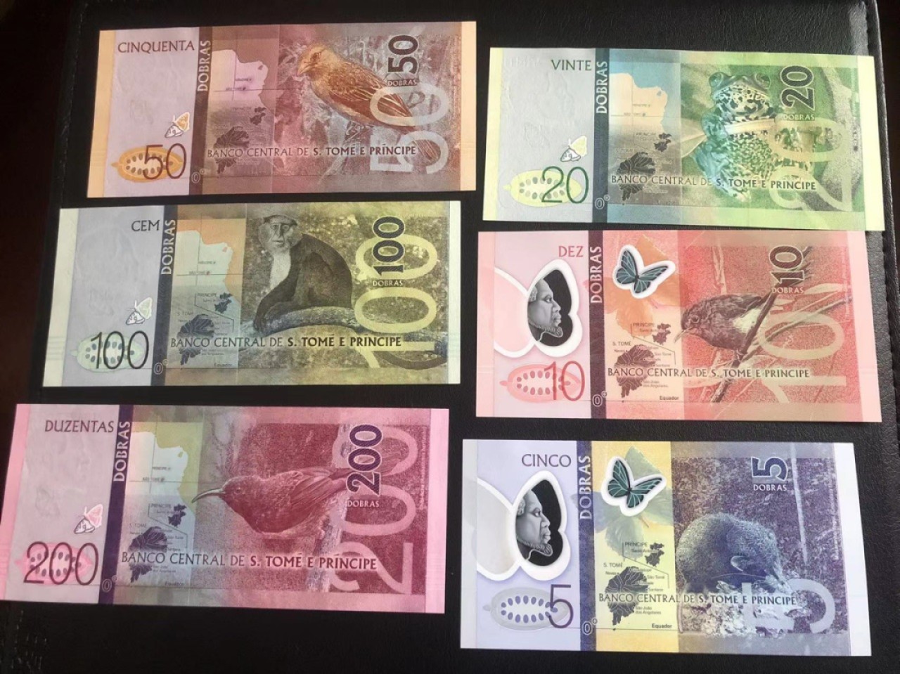 【Blue Auction】✨世界纸币精拍第190期【精】 【一组6张】圣多美和普林西比🇸🇹 5～200Dobras 动物套 全新UNC