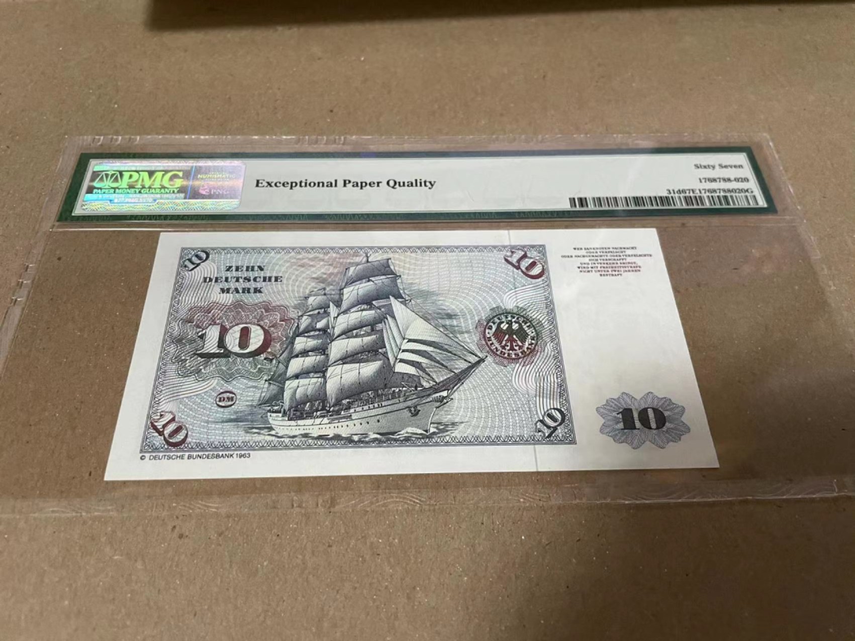 【Blue Auction】✨世界纸币精拍第190期【精】 德国 1980年10马克 PMG67EPQ