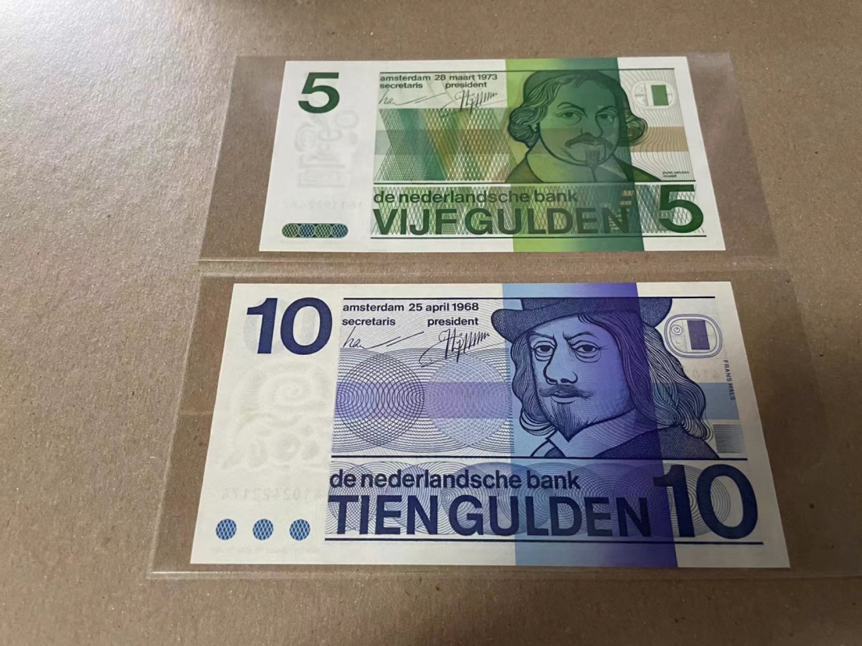 【Blue Auction】✨世界纸币精拍第190期【精】 【一组2张】荷兰10-20盾 全新UNC