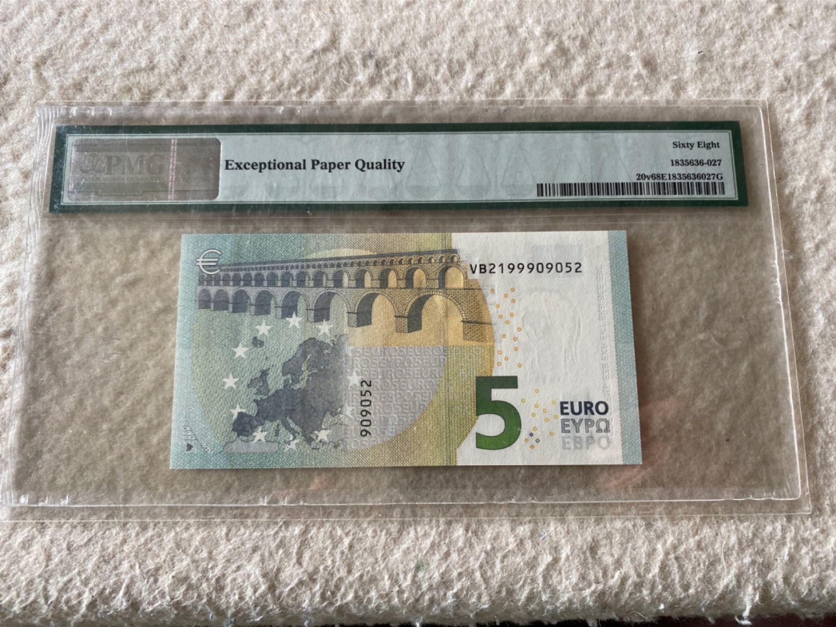 收藏联盟Quantum Auction第166期 即将开拍还有很多大漏等着您！大货送拍返佣活动进行时 2013年西班牙5欧元 无347靓号高分 PMG68E