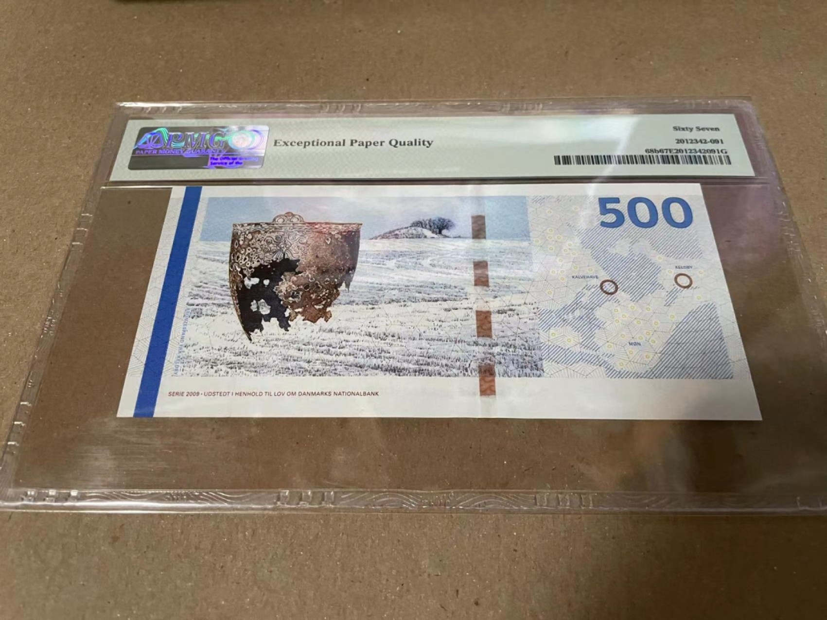 【Blue Auction】✨世界纸币精拍第190期【精】 【A0冠】丹麦 2011年500克朗 PMG67EPQ 