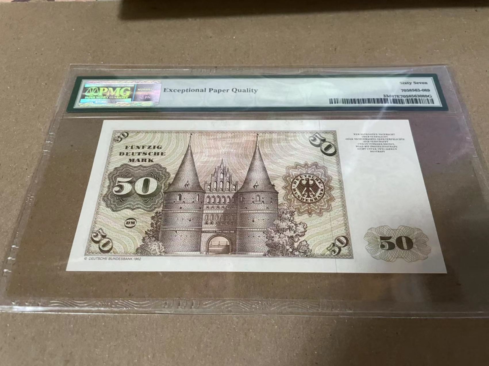 【Blue Auction】✨世界纸币精拍第190期【精】 德国 1980年50马克 PMG67EPQ